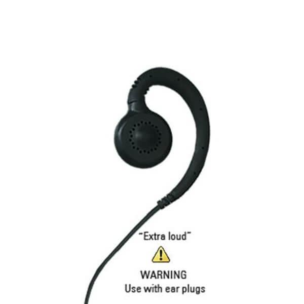 2.5mm Twist Lock Black Extra Loud Earpiece for ITRQ Microphone Sys