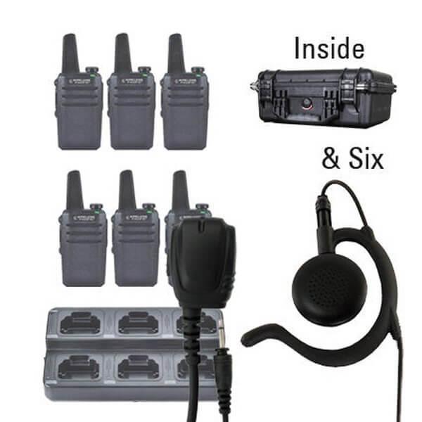 Go Pro DMR Digital / Analog Two Way Radio Bundle Package - Wireless Pacific - GPR - 6 - EH - 8