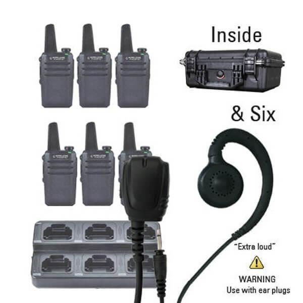 Go Pro DMR Digital / Analog Two Way Radio Bundle Package - Wireless Pacific - GPR - 6 - LEH - 8