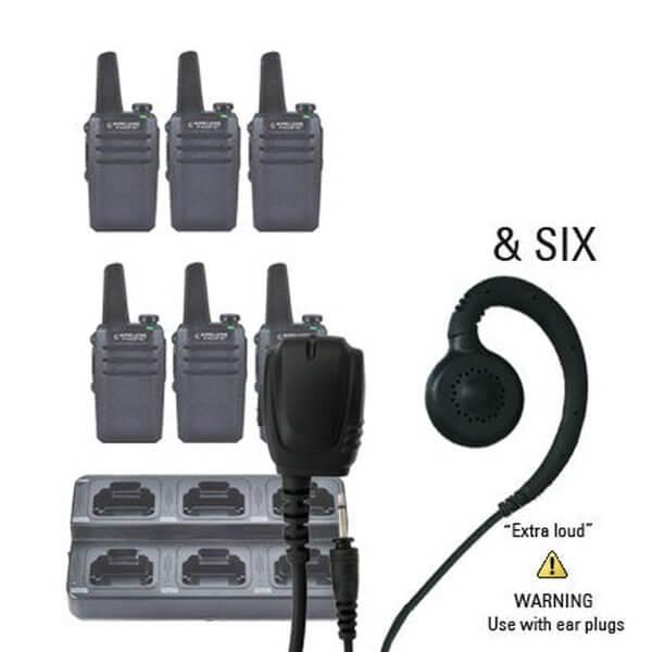 Go Pro DMR Digital / Analog Two Way Radio Bundle Package - Wireless Pacific - GPR - 6 - LEH - 8