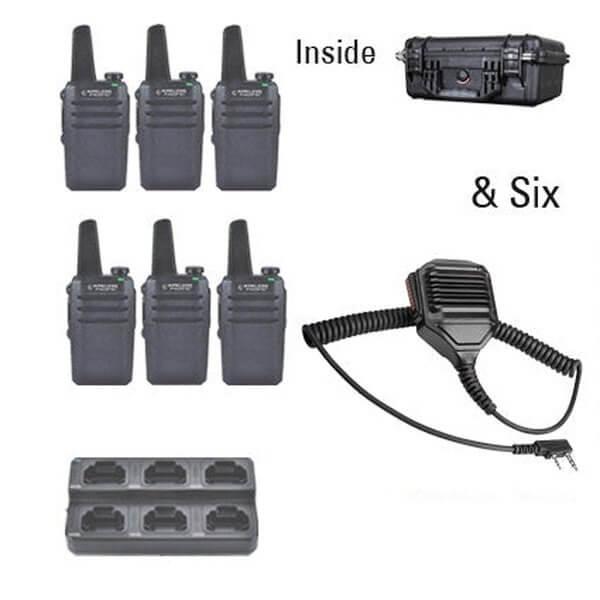 Go Pro™ DMR Digital Radio "Six Pack"-Wireless Pacific-GPR-6-RSM-S-8