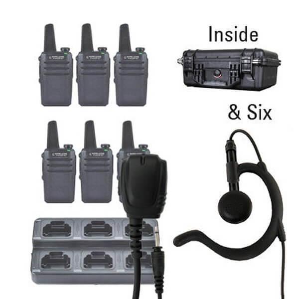 Go Pro™ DMR Digital Radio "Six Pack"-Wireless Pacific-GPR-6-BEH-S-8