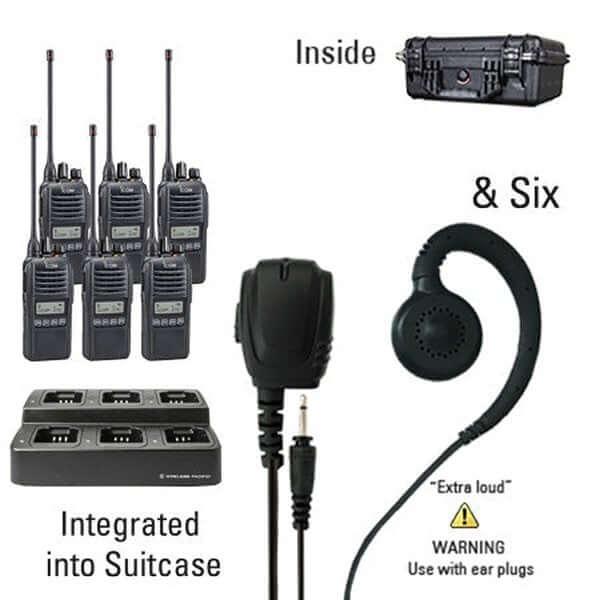 Icom IC - F2100D / IC - F1100D | IDAS Digital Two Way Radio Bundle Package - Icom - ICF21 - 11DS - 6 - TEH - S