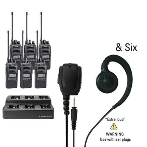 Icom IC - F2100D / IC - F1100D | IDAS Digital Two Way Radio Bundle Package - Icom - ICF21 - 11DS - 6 - LEH