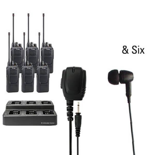 Icom IC - F2100D / IC - F1100D | IDAS Digital Two Way Radio Bundle Package - Icom - ICF21 - 11D - 6 - EB