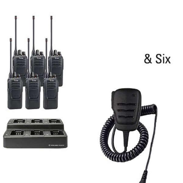 Icom IC - F2100D / IC - F1100D | IDAS Digital Two Way Radio Bundle Package - Icom - ICF21 - 11D - 6 - RSM