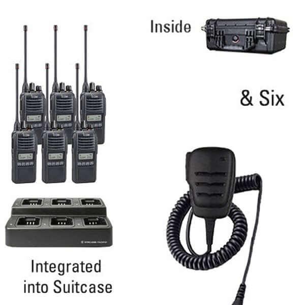 Icom IC - F2100D / IC - F1100D | IDAS Digital Two Way Radio Bundle Package - Icom - ICF21 - 11DS - 6 - RSM - S