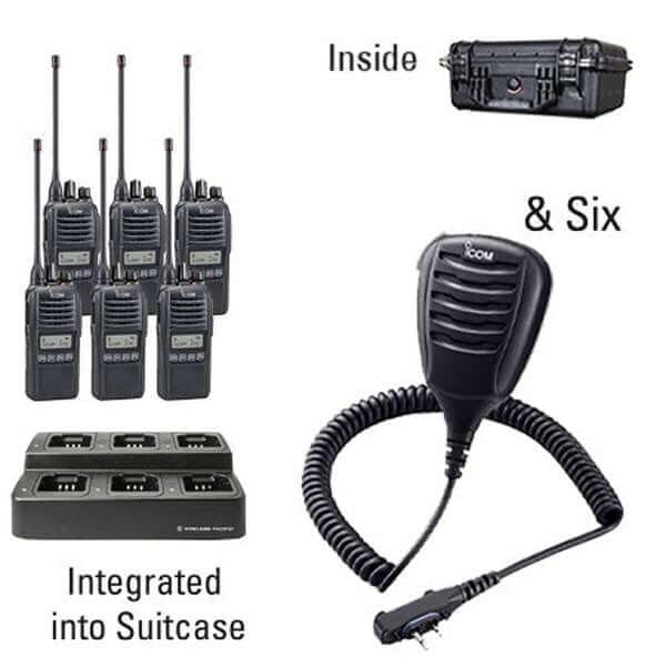 Icom IC - F2100D / IC - F1100D | IDAS Digital Two Way Radio Bundle Package - Icom - ICF21 - 11DS - 6 - 168 - S