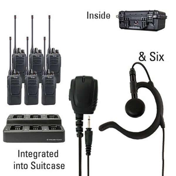 Icom IC - F2100D / IC - F1100D | IDAS Digital Two Way Radio Bundle Package - Icom - ICF21 - 11D - 6 - BEH - S