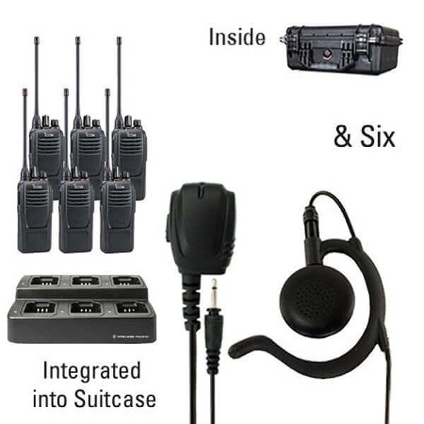 Icom IC - F2100D / IC - F1100D | IDAS Digital Two Way Radio Bundle Package - Icom - ICF21 - 11D - 6 - EH - S