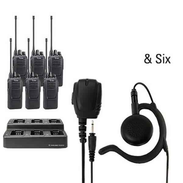 Icom IC - F2100D / IC - F1100D | IDAS Digital Two Way Radio Bundle Package - Icom - ICF21 - 11D - 6 - EH