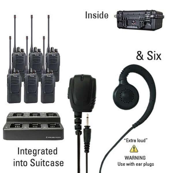 Icom IC - F2100D / IC - F1100D | IDAS Digital Two Way Radio Bundle Package - Icom - ICF21 - 11D - 6 - TEH - S