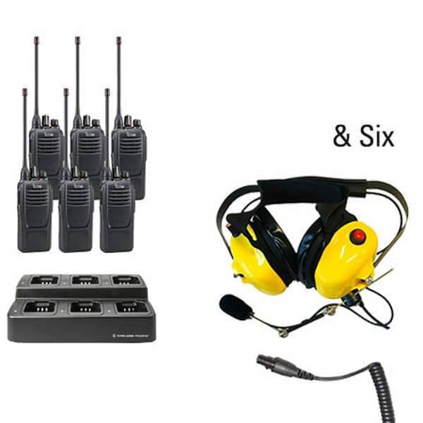 Icom IC - F2100D / IC - F1100D | IDAS Digital Two Way Radio Bundle Package - Icom - ICF21 - 11D - 6 - SHD