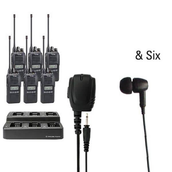 Icom IC - F2100D / IC - F1100D | IDAS Digital Two Way Radio Bundle Package - Icom - ICF21 - 11DS - 6 - EB