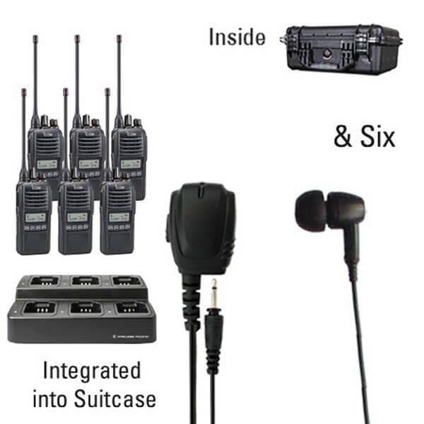 Icom IC - F2100D / IC - F1100D | IDAS Digital Two Way Radio Bundle Package - Icom - ICF21 - 11DS - 6 - EB - S