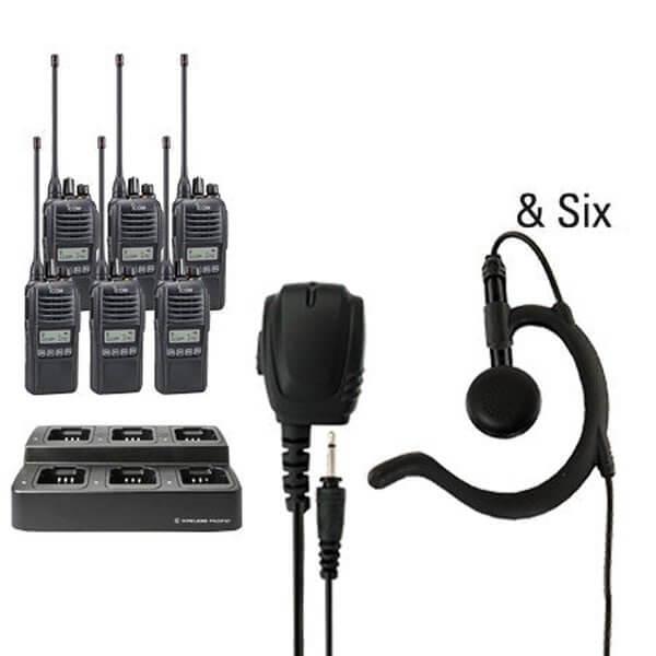 Icom IC - F2100D / IC - F1100D | IDAS Digital Two Way Radio Bundle Package - Icom - ICF21 - 11DS - 6 - BEH