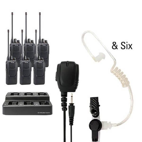 Icom IC - F2100D / IC - F1100D | IDAS Digital Two Way Radio Bundle Package - Icom - ICF21 - 11D - 6 - TEP