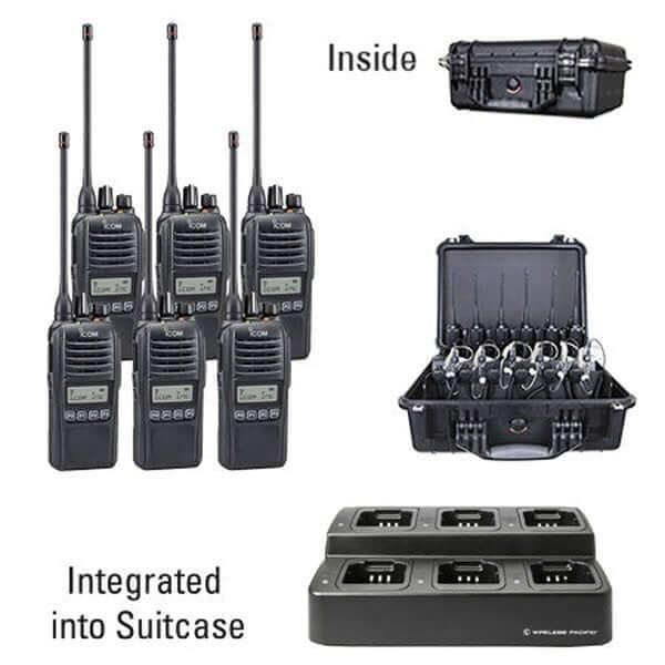 Icom IC - F2100D / IC - F1100D | IDAS Digital Two Way Radio Bundle Package - Icom - ICF21 - 11DS - 6 - S