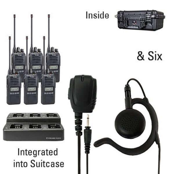 Icom IC - F2100D / IC - F1100D | IDAS Digital Two Way Radio Bundle Package - Icom - ICF21 - 11DS - 6 - EH