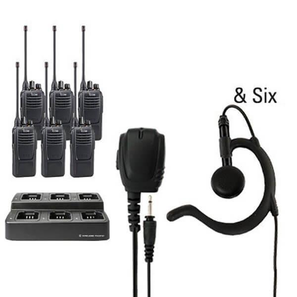 Icom IC - F2100D / IC - F1100D | IDAS Digital Two Way Radio Bundle Package - Icom - ICF21 - 11D - 6 - BEH