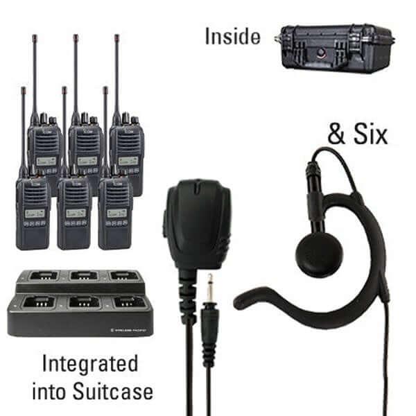 Icom IC - F2100D / IC - F1100D | IDAS Digital Two Way Radio Bundle Package - Icom - ICF21 - 11DS - 6 - BEH - S