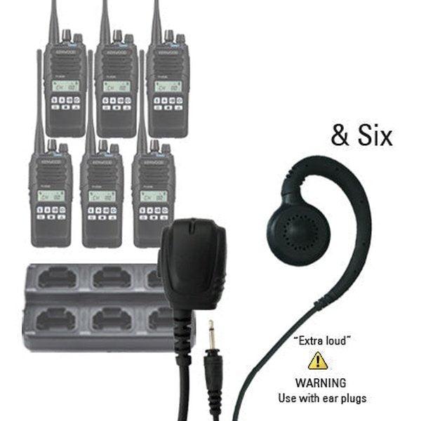 Kenwood TK - 3710 Two Way Radio Bundle Package - Kenwood - TK3710 - WP6WC