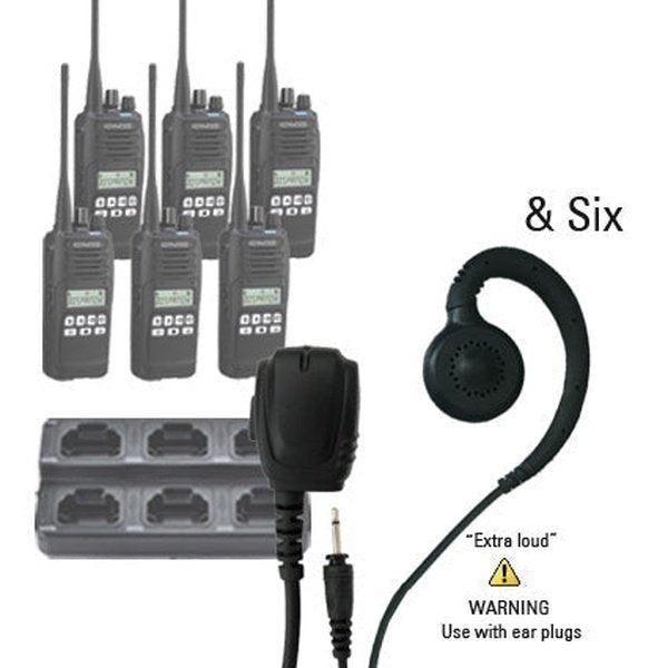 Kenwood TK - 3710 Two Way Radio Bundle Package - Kenwood - TK3710 - WP6WC