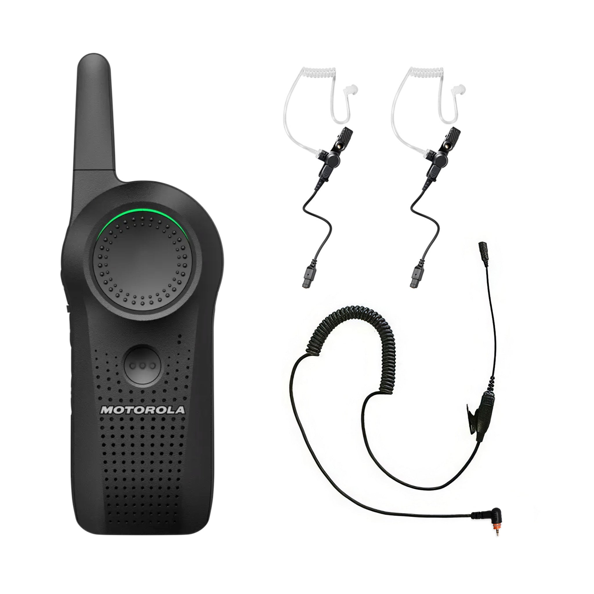 Motorola Curve two-piece clear eartube surveillance earpiece set.