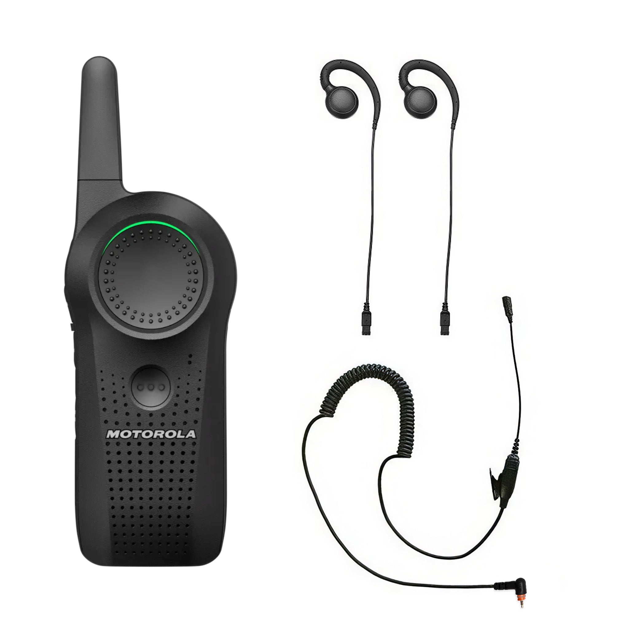 Motorola Curve two-piece earpiece set for enhanced wireless connectivity.