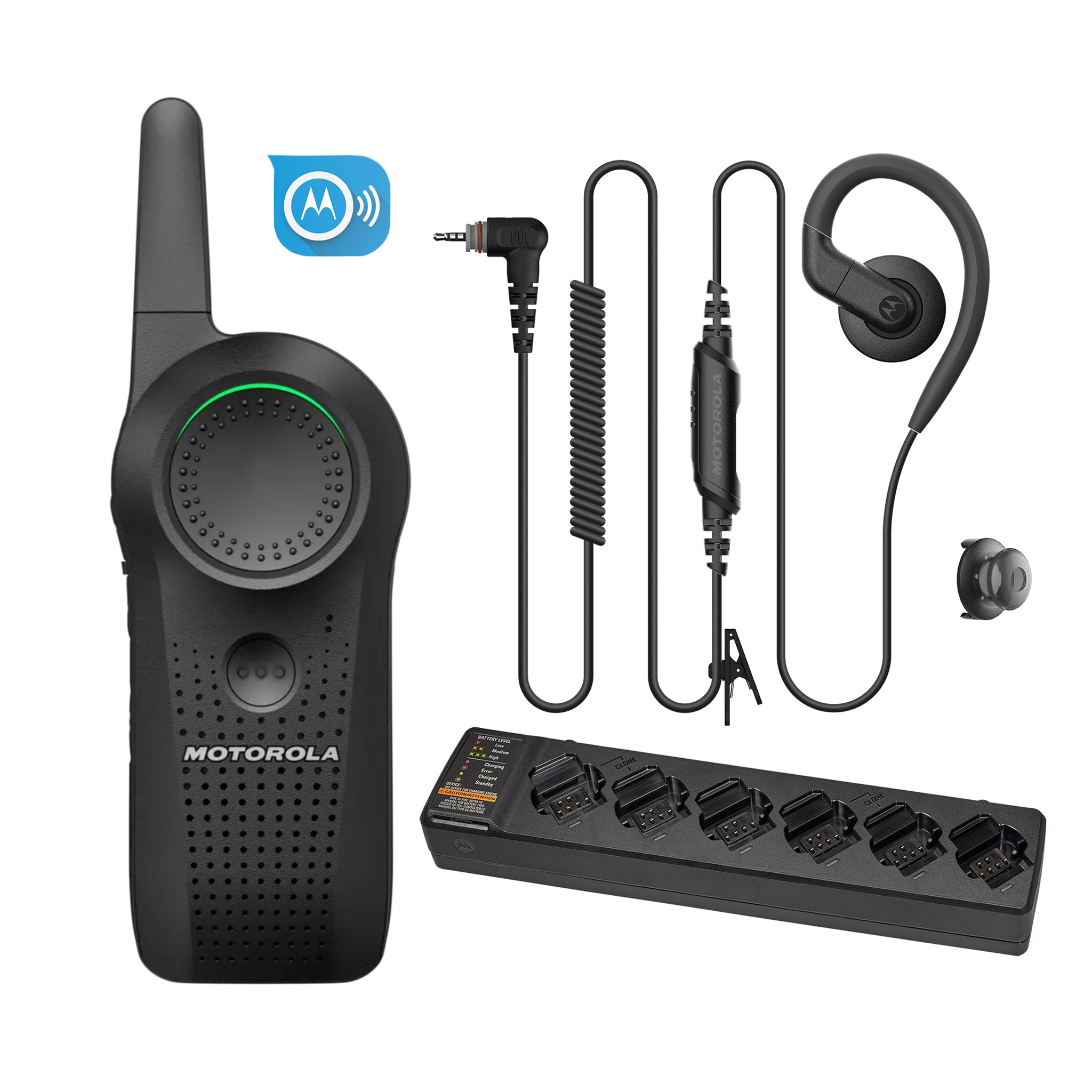 Motorola Curve multi unit charger and earpiece with subscription.