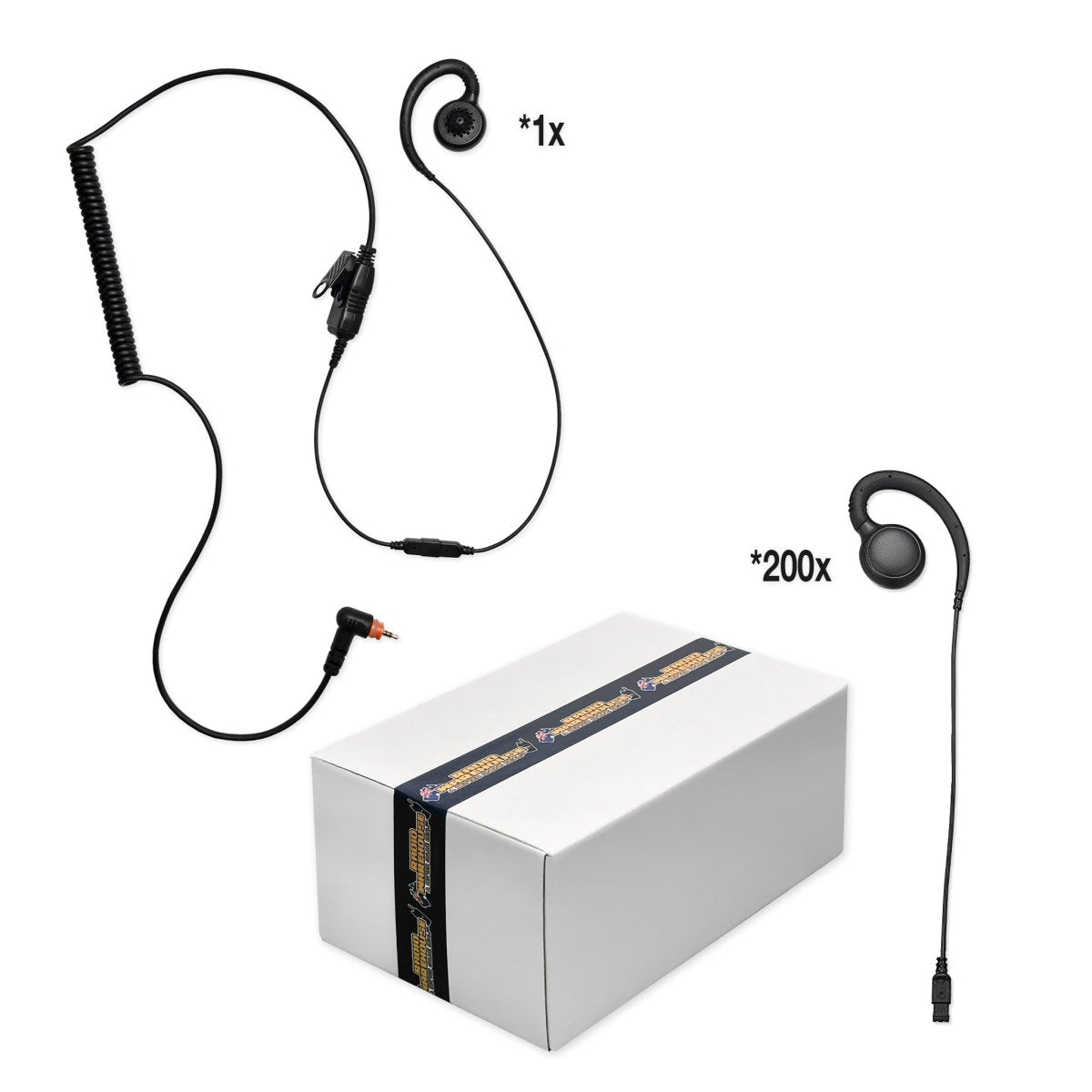 WPSSM - TLK100 Secure Swap Earpiece (Alternative to PMLN7189A) - Wireless Pacific - 1WPSSM - CURVE - 200WPSSEH