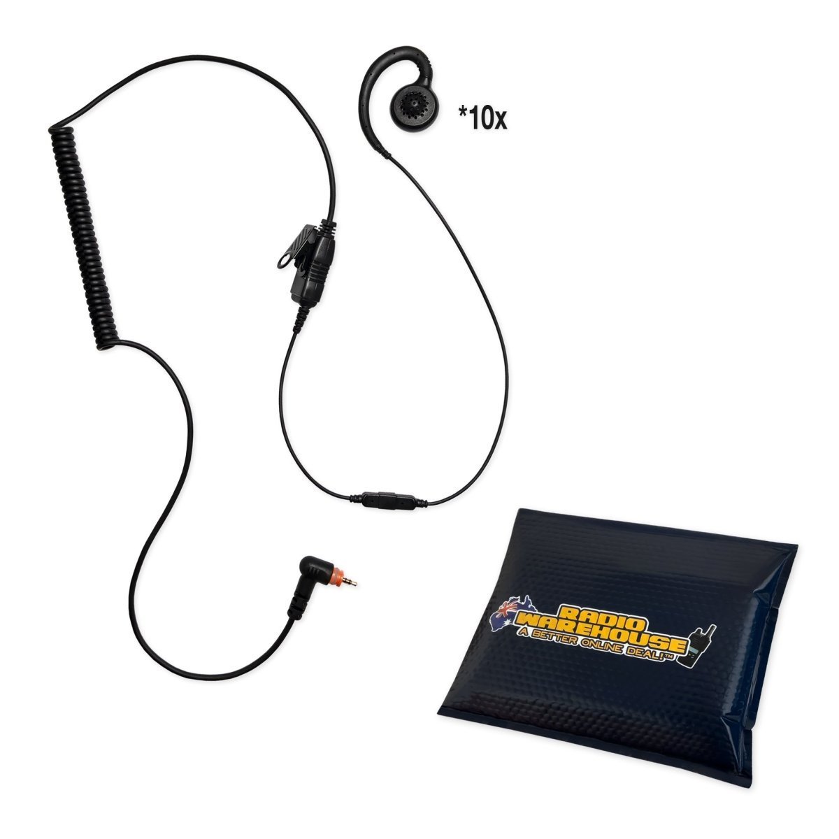 WPSSM - TLK100 Secure Swap Earpiece (Alternative to PMLN7189A) - Wireless Pacific - 10WPSSM - CURVE