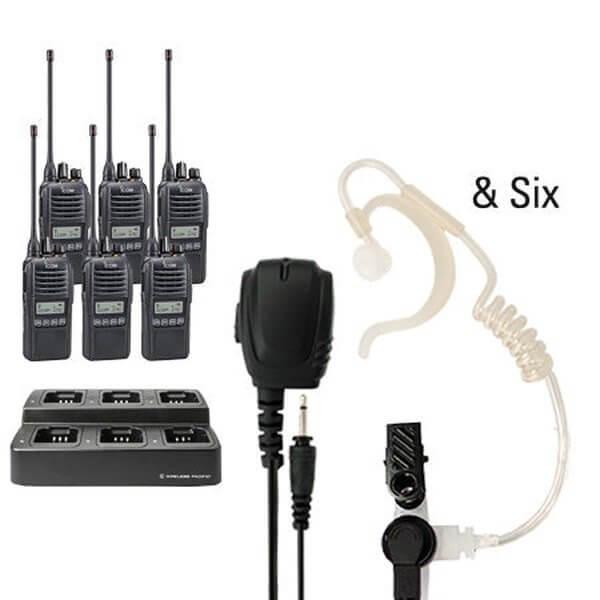 Icom IC - F2100D / IC - F1100D | IDAS Digital Two Way Radio Bundle Package - Icom - ICF21 - 11DS - 6 - TEP