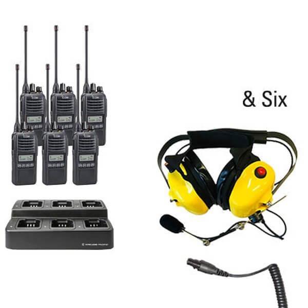 Icom IC - F2100D / IC - F1100D | IDAS Digital Two Way Radio Bundle Package - Icom - ICF21 - 11DS - 6 - SHD