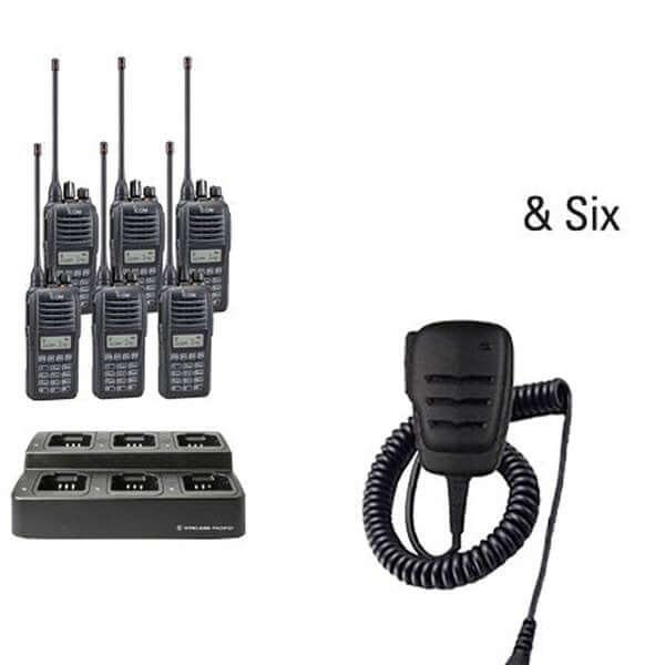 Icom IC - F2100D / IC - F1100D | IDAS Digital Two Way Radio Bundle Package - Icom - ICF21 - 11DT - 6 - RSM