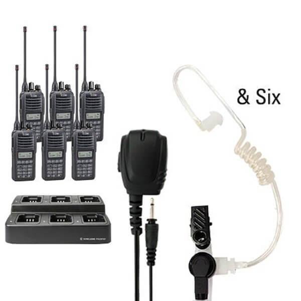 Icom IC - F2100D / IC - F1100D | IDAS Digital Two Way Radio Bundle Package - Icom - ICF21 - 11DT - 6 - TEP