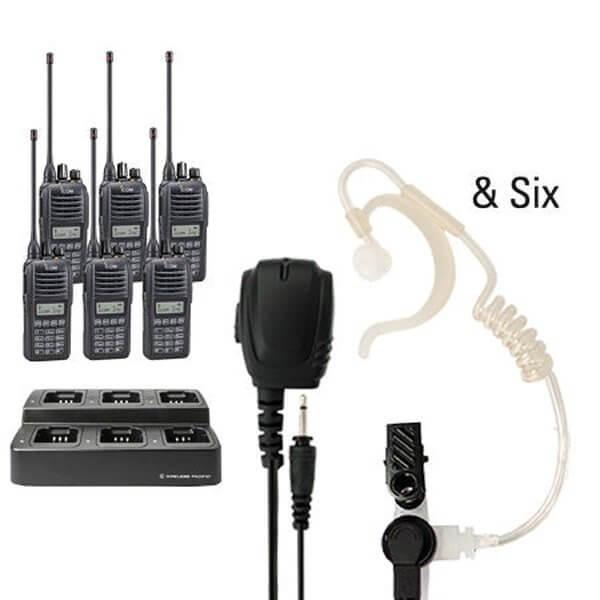 Icom IC - F2100D / IC - F1100D | IDAS Digital Two Way Radio Bundle Package - Icom - ICF21 - 11DT - 6 - TEH - N