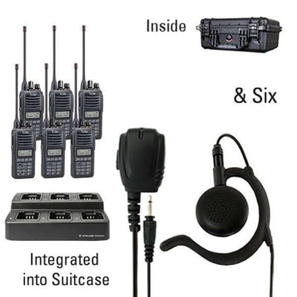 Icom IC - F2100D / IC - F1100D | IDAS Digital Two Way Radio Bundle Package - Icom - ICF21 - 11DT - 6 - EH - S