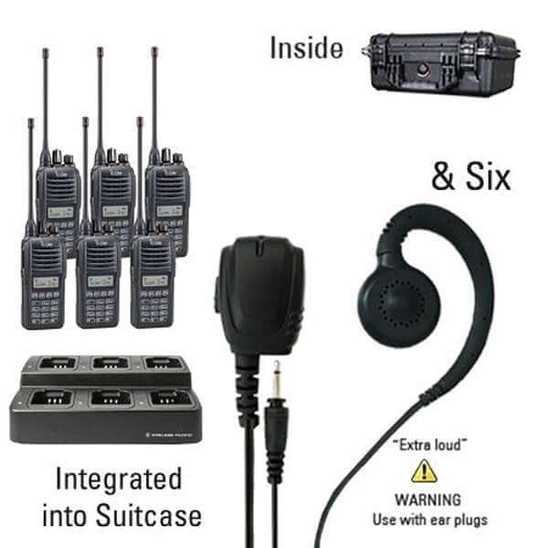 Icom IC - F2100D / IC - F1100D | IDAS Digital Two Way Radio Bundle Package - Icom - ICF21 - 11DT - 6 - TEH - S