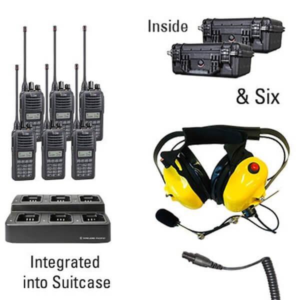 Icom IC - F2100D / IC - F1100D | IDAS Digital Two Way Radio Bundle Package - Icom - ICF21 - 11DT - 6 - SHD - S